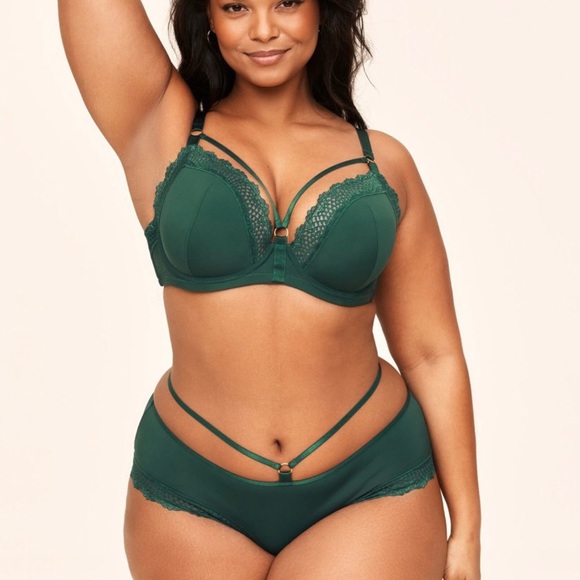 Plus Size Green Bra + Panties BNWT super cute!! - Picture 1 of 8